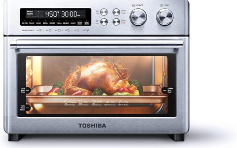 历史低价！Toshiba 东芝  WTU-A25ASS 大功率大容量 10合1  不锈钢空气炸锅/对流烤箱特卖+包邮！