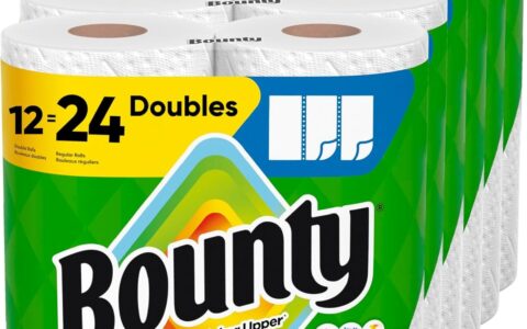 历史低价！Bounty Select-A-Size 双层厨房用纸特卖！12双层大卷=24普通卷！