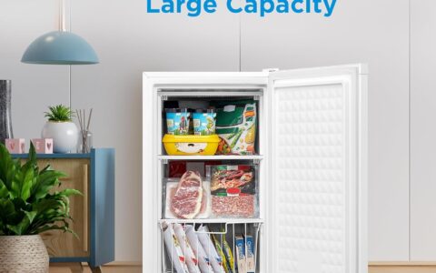 历史最低价！Midea 美的 WHS-109FW1 3.0 cu.ft. 迷你立式冰柜特卖+包邮！