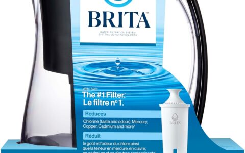 会员专享！Brita 8杯量 滤水壶（带一只滤芯）特卖+包邮！黑白两色可选！