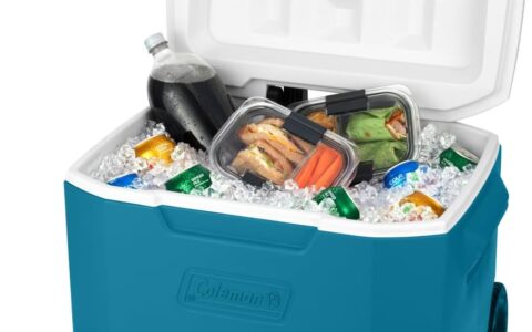 历史低价！夏日游玩好工具！Coleman 60夸脱大容量 带轮子 拖拉式 冷藏保温箱特卖+包邮！