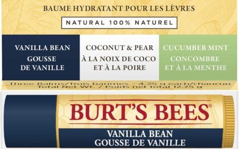 历史低价！Burt's Bees 小蜜蜂 100%纯天然 保湿润唇膏（3个装）特卖！