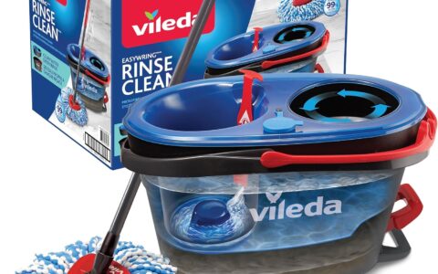 Vileda EasyWring RinseClean 旋转拖把+清水脏水分离水桶系统特卖！除菌 无需用手拧干！