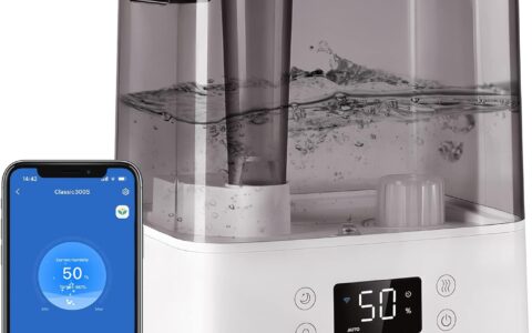 LEVOIT 6升大容量 智能冷雾加湿器特卖+包邮！顶部加水，自动模式！