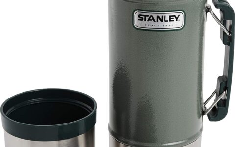 历史低价！Stanley 经典 24oz 不锈钢真空食物保温杯特卖+包邮！15小时保热或冷