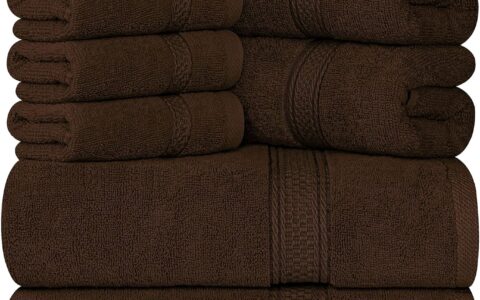 超低价！Utopia Towels 8件套 高级棉浴巾+毛巾超值特卖！多色可选！