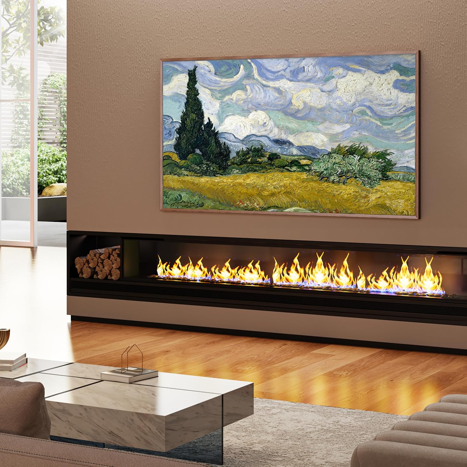 Hisense 海信 75S7N CanvasTV 75英寸 4K QLED 防眩光 智能电视特卖+包邮! 让客厅秒变艺术画廊,原价2499.99