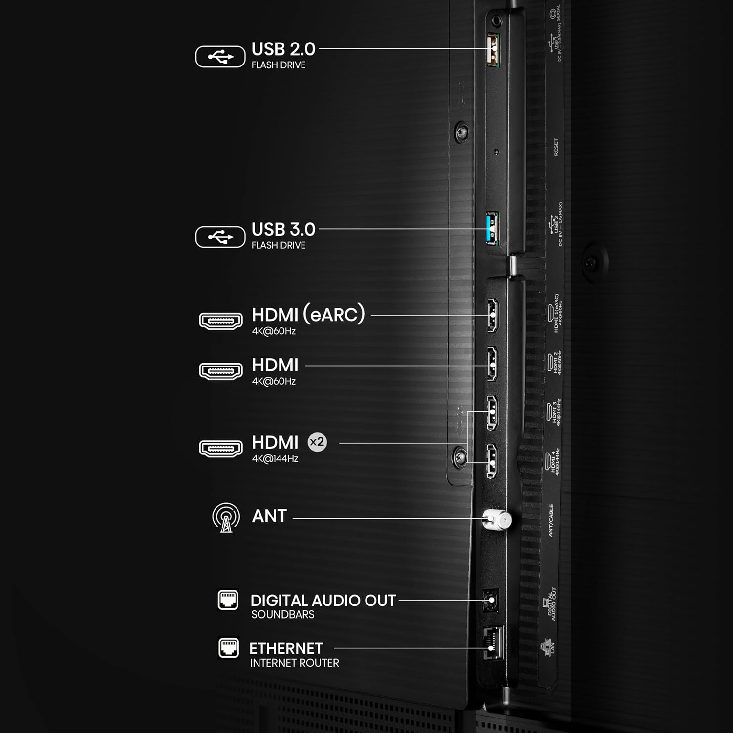 Hisense 海信 75S7N CanvasTV 75英寸 4K QLED 防眩光 智能电视特卖+包邮! 让客厅秒变艺术画廊,原价2499.99