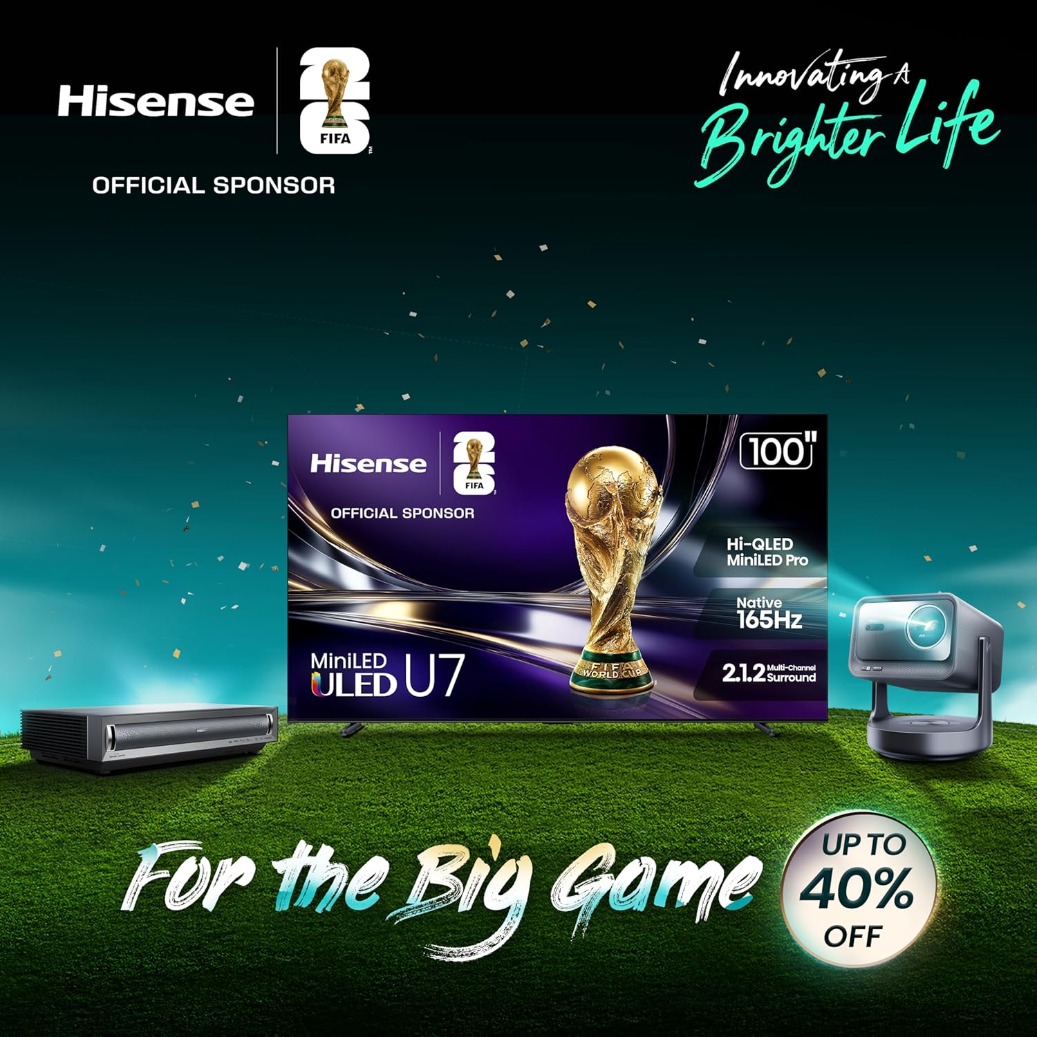 Hisense 海信 75S7N CanvasTV 75英寸 4K QLED 防眩光 智能电视特卖+包邮! 让客厅秒变艺术画廊,原价2499.99