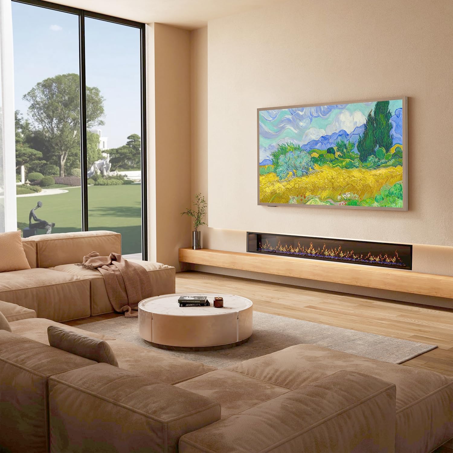 Hisense 海信 75S7N CanvasTV 75英寸 4K QLED 防眩光 智能电视特卖+包邮! 让客厅秒变艺术画廊,原价2499.99