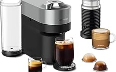 历史低价！Nespresso Vertuo Pop+ 迷你胶囊咖啡机+奶泡机套装 特卖+包邮！