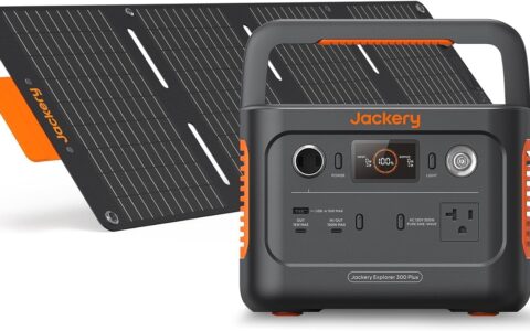 历史低价！Jackery Explorer 300 Plus 便携式备用电源/应急电源/太阳能发电机 + 40W Book-sized 太阳能电池板 套装特卖+包邮！