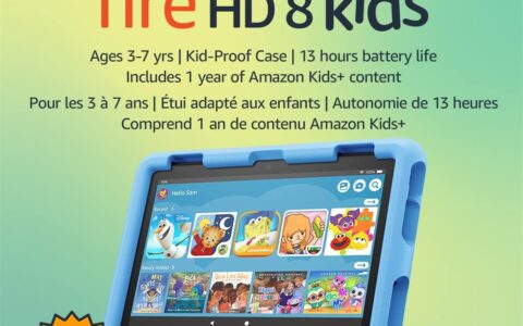 Fire HD 8英寸 儿童专用平板电脑特卖+包邮！2年坏了保换，送1年Amazon kids+、家长控制、儿童保护箱