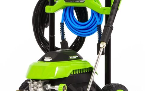 历史最低价！Greenworks 2000 PSI 1.2GPM 14安培 电动高压清洗机/高压水枪特卖+包邮！会员专享！原价359.00