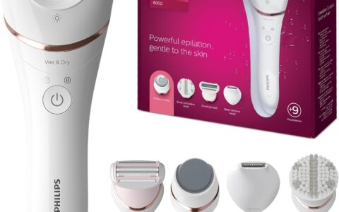 Philips 飞利浦  8000系列 BRE740/14 五合一 干湿两用 电动脱毛仪特卖+包邮！集剃须、修剪、修脚和身体去角质功能