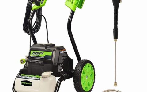 历史低价！Greenworks 2000 PSI 1.2GPM 13安培 电动高压清洗机/高压水枪特卖+包邮！