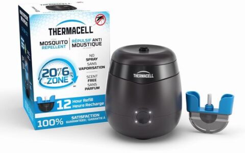 历史低价！Thermacell 便携式户外 可充电 驱蚊器特卖+包邮！6米蚊虫防护区，含12小时驱蚊液补充装