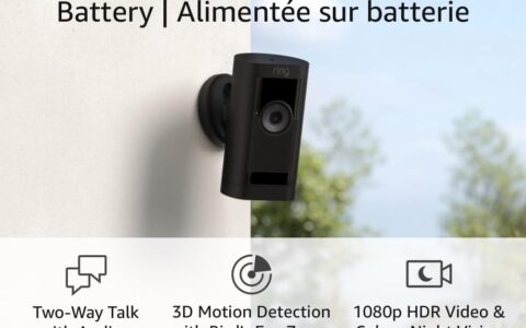 Ring Stick Up Cam Pro 1080p 高清 室内外 防水防雪 摄像头 特卖+包邮！彩色夜视，双向通话，3D运动检测
