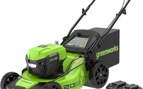 Greenworks 20英寸 2 x 24V (48V) 无刷电机 充电式无绳割草机特卖+包邮！ 