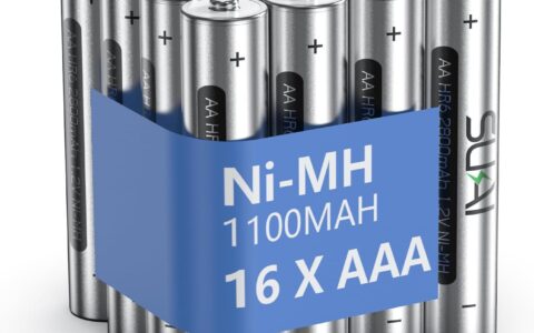 白菜价！SUKAI 1100mAh AAA镍氢充电电池16件套特卖！
