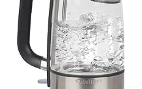 白菜价！Cuisinart 1.7升 无绳电热玻璃水壶特卖+包邮！