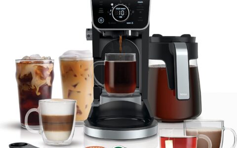 Ninja CFP301C DualBrew Pro 专业多功能咖啡机特卖+包邮！ 可用粉/胶囊，可做意式美式，可做冰咖啡，冲热茶可可麦片粥，带奶泡器