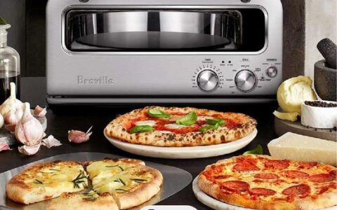 历史低价！自制披萨神器！Breville Pizzaiolo BPZ820BSS 智能烤箱特卖+包邮！轻松制作各种风味的披萨！2色可选！