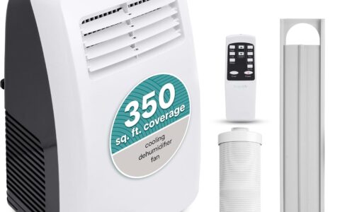 历史最低价！SereneLife Unit-900W 8000 BTU 三合一便携式移动空调特卖+包邮！带除湿和风扇功能，原价439.99