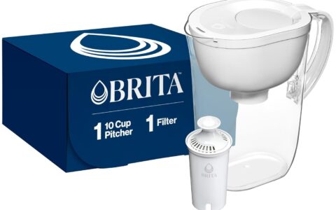 Brita 10杯大容量滤水壶(带一只滤芯)特卖+包邮！2色可选，智能换芯提醒