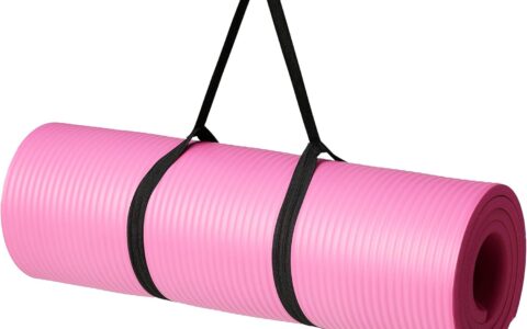 Amazon Basics 1/2 英寸 超厚运动瑜伽垫特卖！带背带，2色可选！