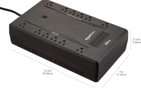Amazon Basics UPS 800VA 450W 12插座 备用电源/插线板特卖+包邮！停电应急必备