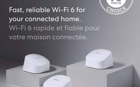 历史低价！Amazon eero 6 双频网状Wi-Fi 6路由器 (1 router + 2 extenders)特卖+包邮！