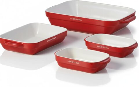 意大利厨具品牌 Lagostina 陶瓷烘焙盘4件套特卖！