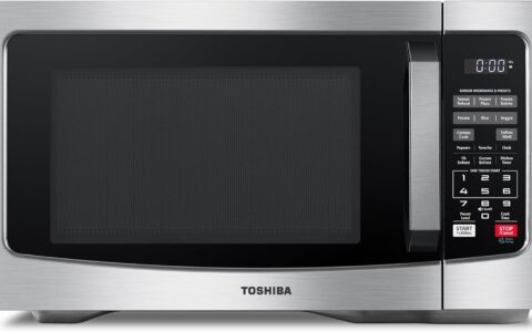 历史最低价！Toshiba 东芝 ML-EM31P 900瓦 1.2 Cu. ft 智能不锈钢微波炉特卖+包邮！