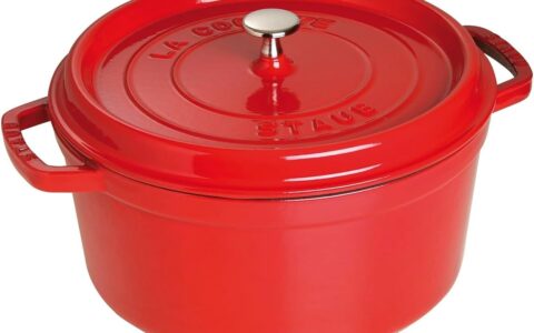 法国国宝 Staub La Cocotte 7夸脱/6.75升 圆形珐琅铸铁锅特卖+包邮！法国制造，原价519.97