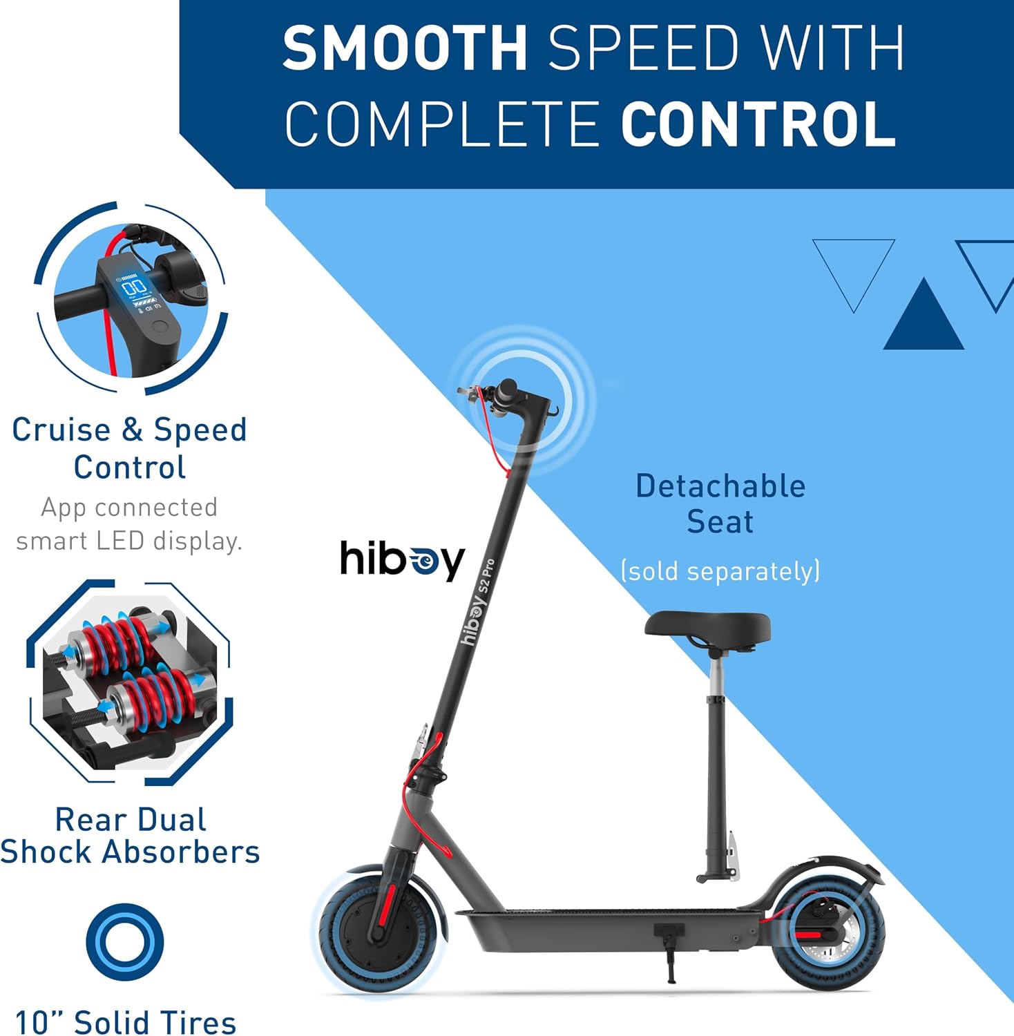 历史低价!Hiboy S2 Pro/X300 可折叠成人电动滑板车/代步车特卖+包邮!500W电机 10英寸轮胎